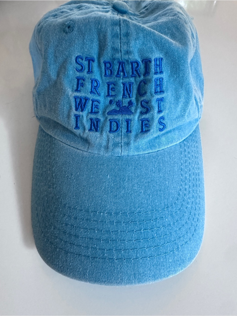 St Barth Turquoise Blue Cotton Cap